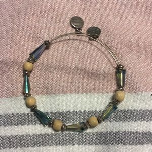 Alex and Ani wood beaded bangle